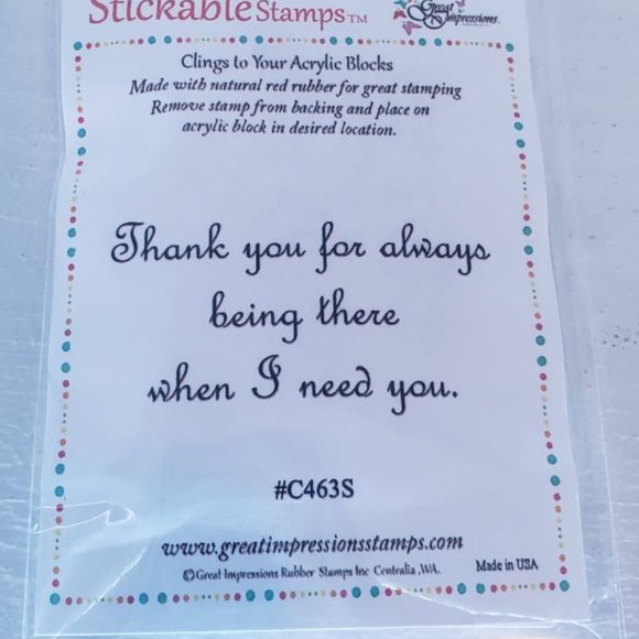 I NEED YOU Self-Mounting Rubber Stamp VARIETY - Picture 1 of 15